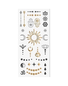 Временная Переводная Татуировка Мехенди на руки и лицо Print factory