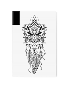 Переводная Временная Татуировка Ловец Снов с перьями Print factory