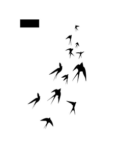 Переводная Временная Татуировка Стрижи Print factory