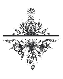 Временная переводная татуировка Пион Print factory