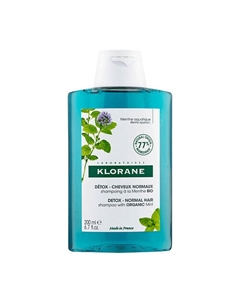 Детокс-шампунь с органическим экстрактом водной мяты Detox Shampoo 200 Klorane