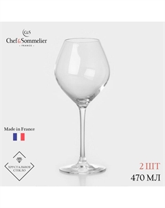 Набор бокалов для вина Selection, 470 мл, хрустальное стекло, 2 шт. Chef & sommelier
