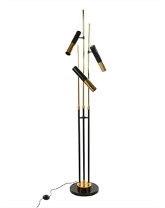 Торшер «Титан» 3хЕ14 40 Вт черно-золотой 30×30×175 см Bayerlux