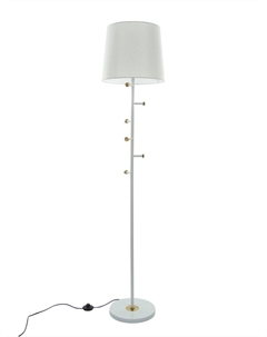 Торшер «Тремпель» Е27 40 Вт бело-золотой 38×38×168 см Bayerlux