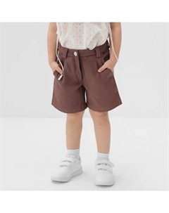 Шорты для девочки Casual collection KIDS, шоколадные, рост 98 см Minaku