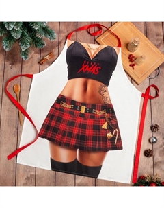 Фартук "" Xmas girl 60х70см, 100% хл, саржа 190 гр/м2 Этель