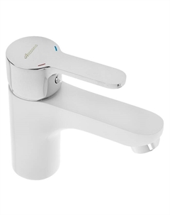 Смеситель для раковины Accoona A9067G, однорычажный, силумин, белый