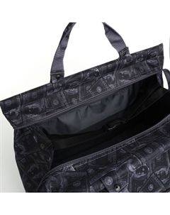 Сумка дорожная на молнии, наружный карман, длинный ремень, чёрная Lucky mark