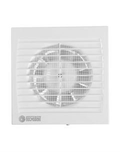 Вентилятор вытяжной "" В100-ок, d=100 мм, 10 Вт, 105 м³/ч, без выключ, обр. клапан Космовент