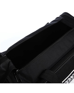 Сумка дорожная на молнии 10 мм, 3 наружных кармана, длинный ремень, чёрная Lucky mark