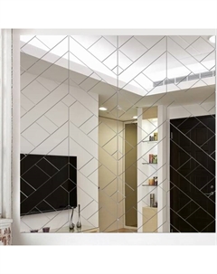 Зеркало настенное «Геометрия», на клеевой основе, акриловое, 122 детали, 60×60 см Take it easy