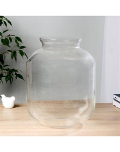 Ваза «Нордик», d=14.8 см, 23.5×32 см, стекло, прозрачная Evis