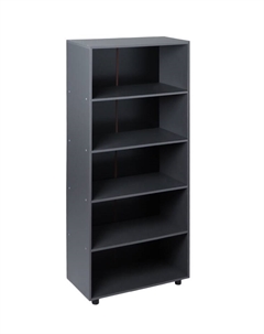 Шкаф открытый для документов «», 800×404×1880 мм, цвет графит Клик мебель