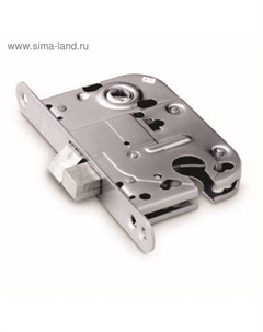 Замок врезной 6000-CR, б/о, под ц/м, б/ручки, цвет хром Apecs