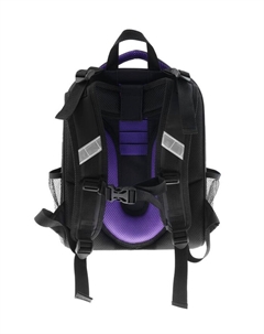 Рюкзак каркасный, школьный, 38×30×16 см, эргономичная спинка, «Собачка», лиловый Stavia