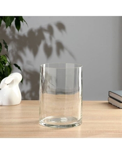 Ваза «Падерборн», h=25 см, d=14.5 см, стекло, прозрачная Evis