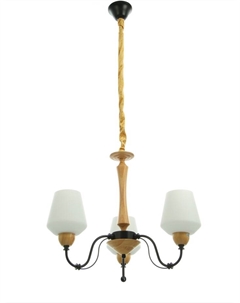 Люстра «Глория» 3×40 Вт Е27 черный/коричневый 60×60×50(+60)см Bayerlux