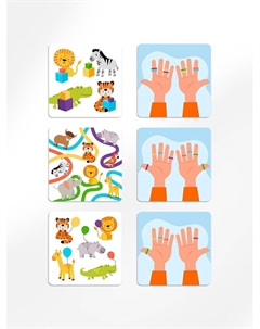 Настольная игра «Тянучки на ручки. Каникулы в Африке», развивающая, 28 карт, 5+ Лас играс