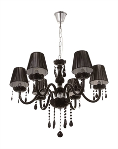 Люстра «Элегант» 6хЕ14 40 Вт черный 58×58×60-110 см Bayerlux