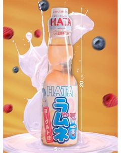 Напиток газированный Ramune со вкусом йогурта, 200 мл Sangaria
