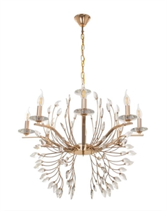 Люстра «Валенсия» 8хЕ14 40 Вт золото 75×75×105 см Bayerlux