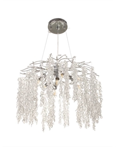 Люстра Andrea 8×40 Вт Е14 серебро 60×60×50+100 см Bayerlux