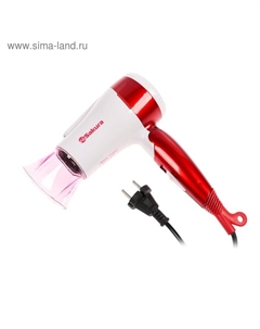 Фен Sakura SA-4039WR, 1400 Вт, 2 температурных режима , концентратор, шнур 1.6 м Сакура