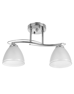 Люстра 1084/2SL 40Вт Е27 серебро 42х15х23 см Bayerlux