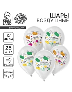 Воздушный шар латексный 12" «До свидания, детский сад!», 25 шт. Страна карнавалия