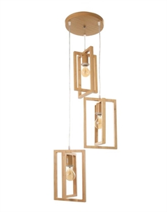 Светильник ЭКО «Кира» 3×40 Вт Е27 коричневый 38×38×100 см Bayerlux