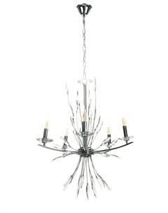 Люстра «Барселона» 5хЕ14 40 Вт хром 57×57×100 см Bayerlux