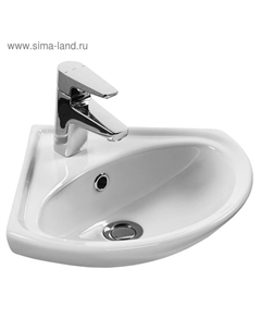 Раковина Santek «Ирис-36» угловой, c отверстием под смеситель, без пьедестала