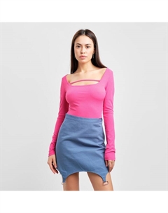 Лонгслив с вырезом женский, размер 40-42, розовый Mist