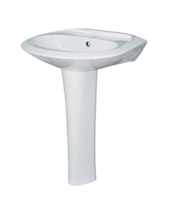 Раковина Santek «Бриз-60» c отверстием под смеситель, с пьедесталом