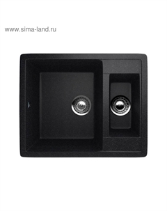 Мойка кухонная Ulgran U106-308, 600×485 мм, чёрная