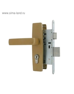 Замок врезной Д-град «Зенит» ЗВ4-3.04, с ручками, м/о 55 цвет золото Зенит химмаш