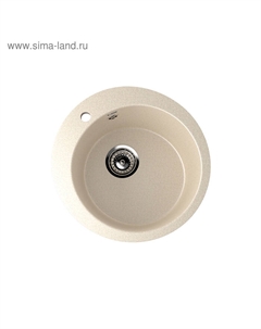 Мойка кухонная Ulgran U405-328, d=495 мм, бежевая