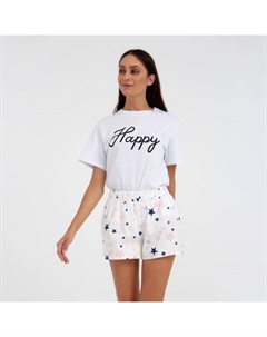 Шорты женские "Pink stars", размер 44-46, белый Kaftan