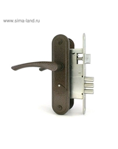 Замок врезной Д-град «Зенит» ЗВ9-4.2, с ручками, м/о 55, цвет медь Зенит химмаш