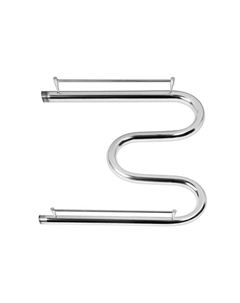 Полотенцесушитель водяной ТЕРА, М-образный, 500×500 мм, с полкой, d=32 мм, наруж. резьба 1" Тера