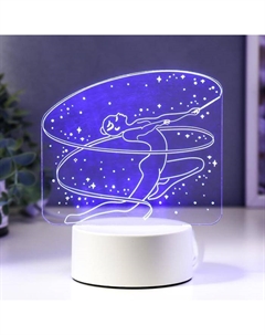 Светильник 3D «Гимнастка», LED-ночник, RGB, от сети, 9.5×14×16 см Risalux