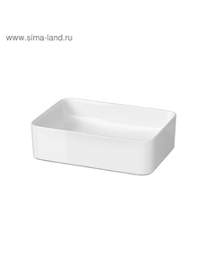 Раковина встраиваемая Cersanit CREA 50, на столешницу, с 1 отверстием под смеситель, белый