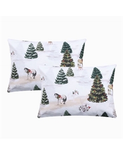 Комплект наволочек "" Winter ranch, 50х70 см - 2 шт, 100% хлопок, поплин Этель