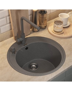 Кухонная мойка кварцевая Uperwood Quartz UPD-01, круглая, цвет 03 серая
