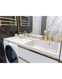 Раковина Paola Magenta, 110 см, правая, над стиральной машиной