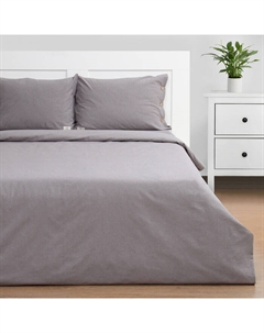 Постельное бельё 2-спальное «» Denim, жатый хлопок, серое Этель