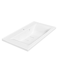 Раковина Paola Elegante, полувстраиваемая, 80 см, прямоугольная