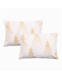 Комплект наволочек «» Golden Christmas, 50×70 см, 2 шт., бязь, хлопок 100% Этель