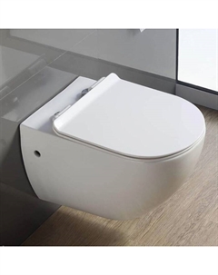 Унитаз подвесной Comforty 104, ободковый, сиденье дюропласт softclose тонкое, быстросъёмное  102974