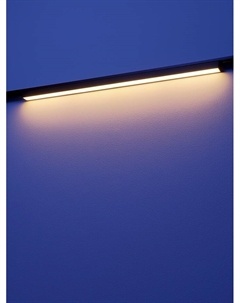 Трековый светильник FTL-002, серия Flat, 20 Вт, 48 В, 3000К, IP20, 600 мм, чёрный, свечение тёплое белое Luazon lighting